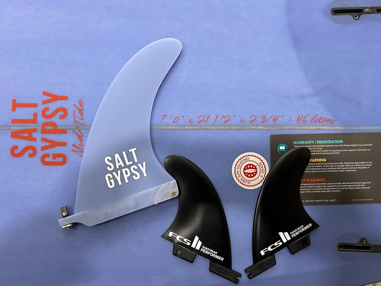7'0' Salt Gypsy Mid Tide Grapemist 46 litres