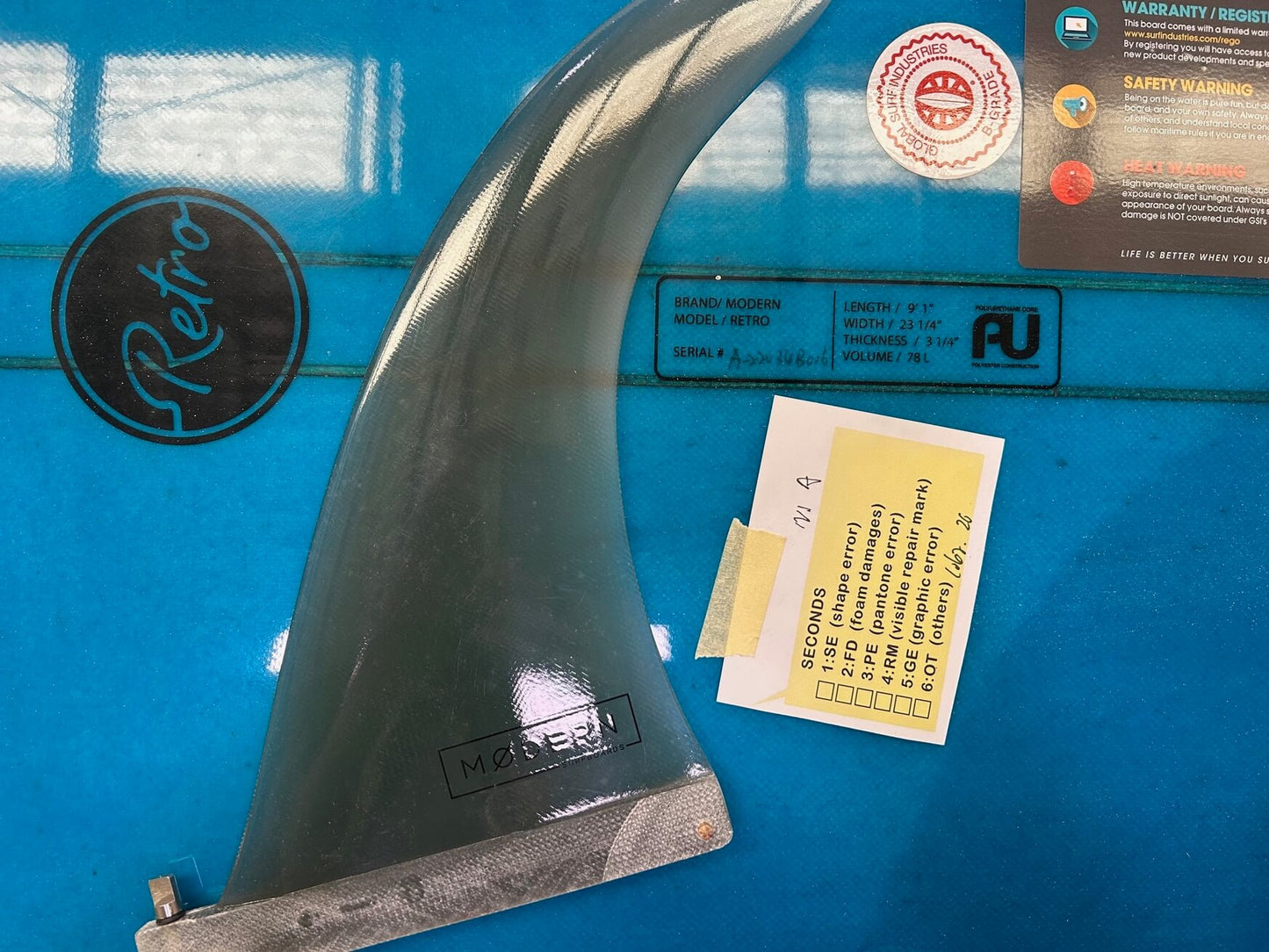 9'1 Modern Retro Blue Tint