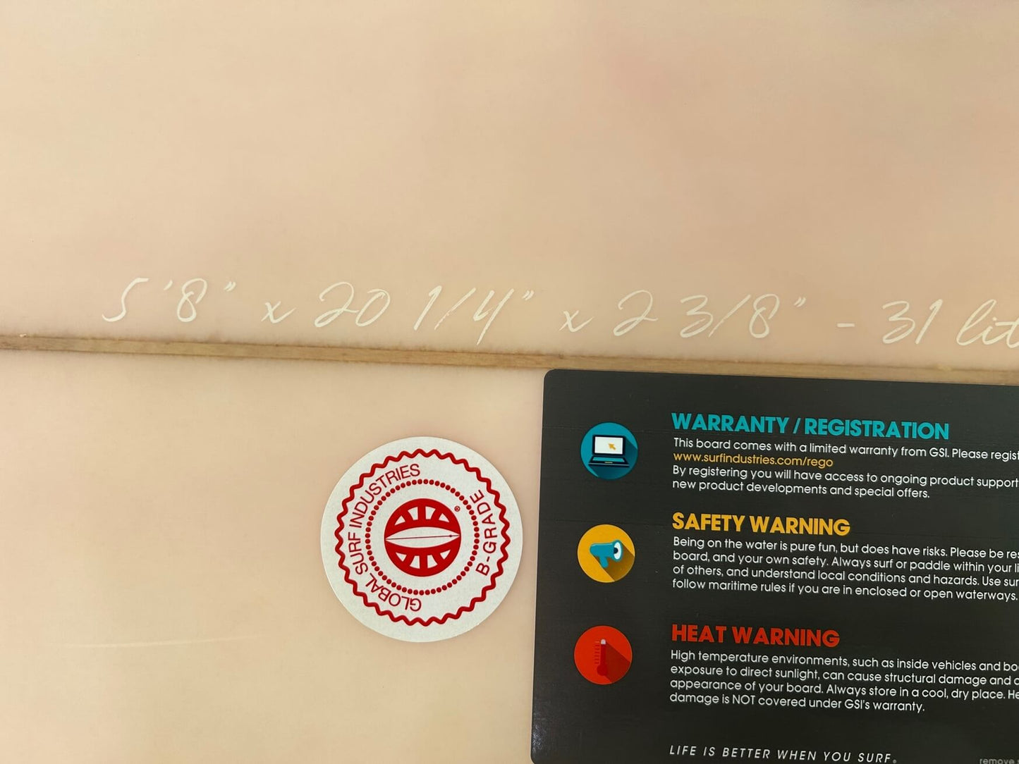 5'8 Shorebird Twin Pink 31Litres#2