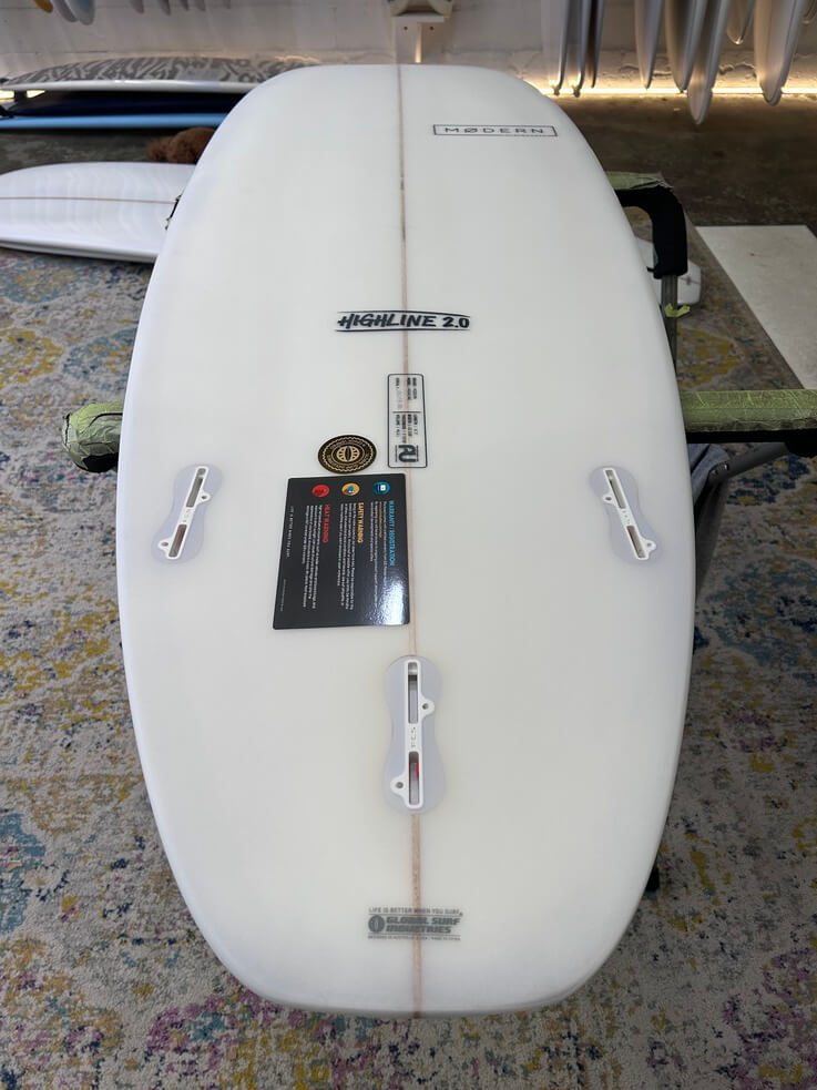 6'3" Highline 2.0 Sea Green 46 litres