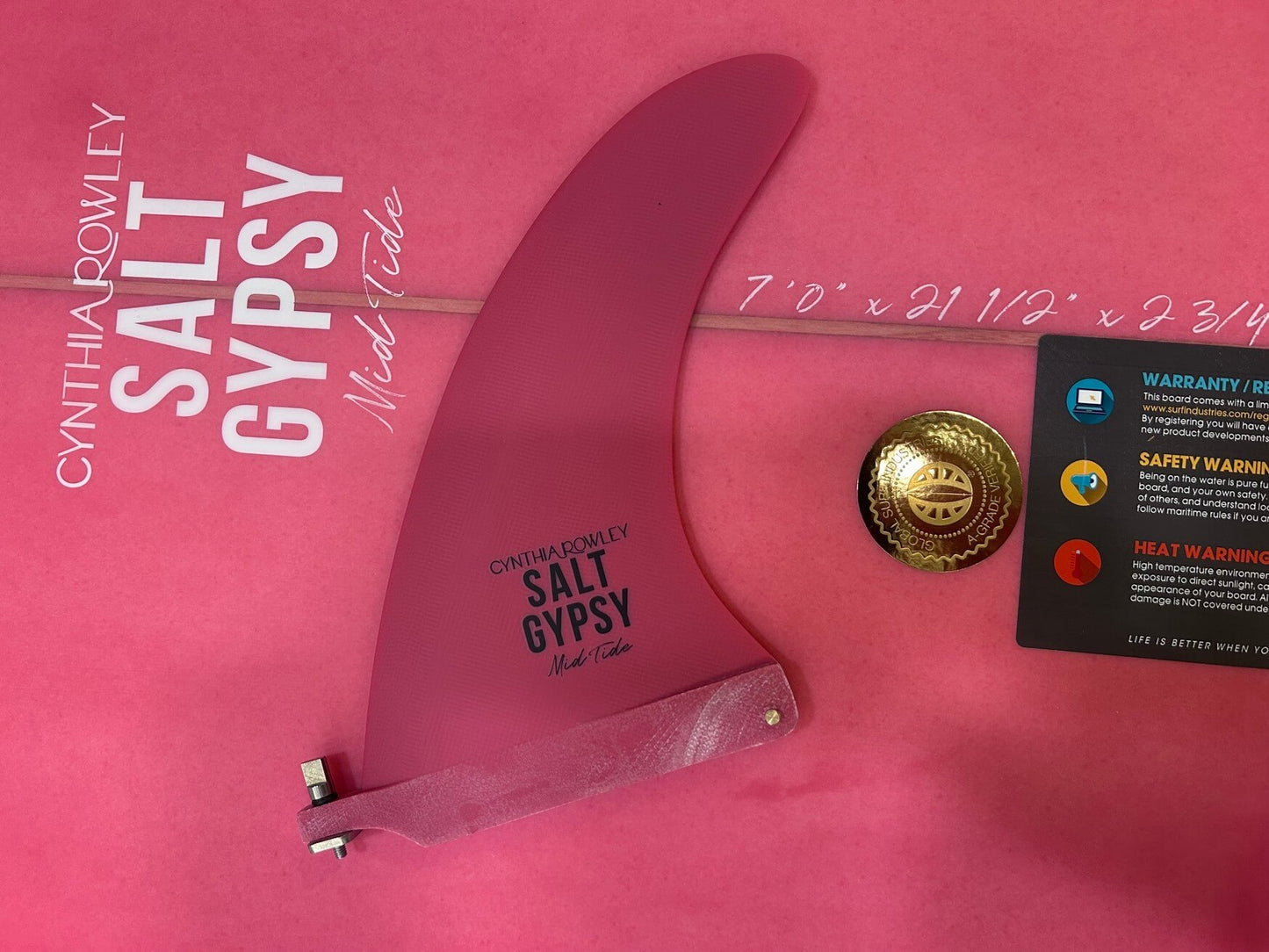 7'0' Salt Gypsy Mid Tide Pink Glow 46 litres