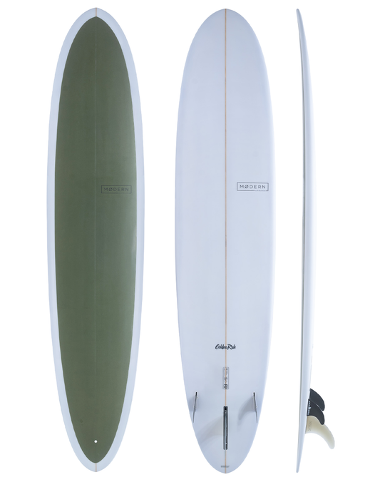 Modern Surfboards Golden Rule longboard - pine green.