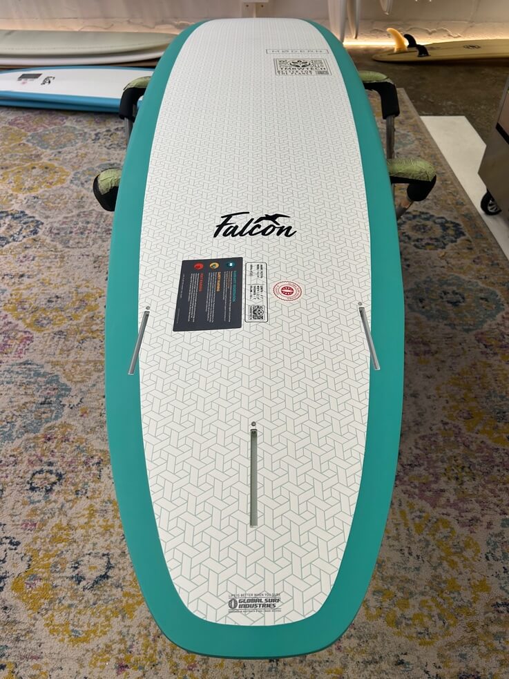 8'0" Falcon TTech 60 Litres Turquoise