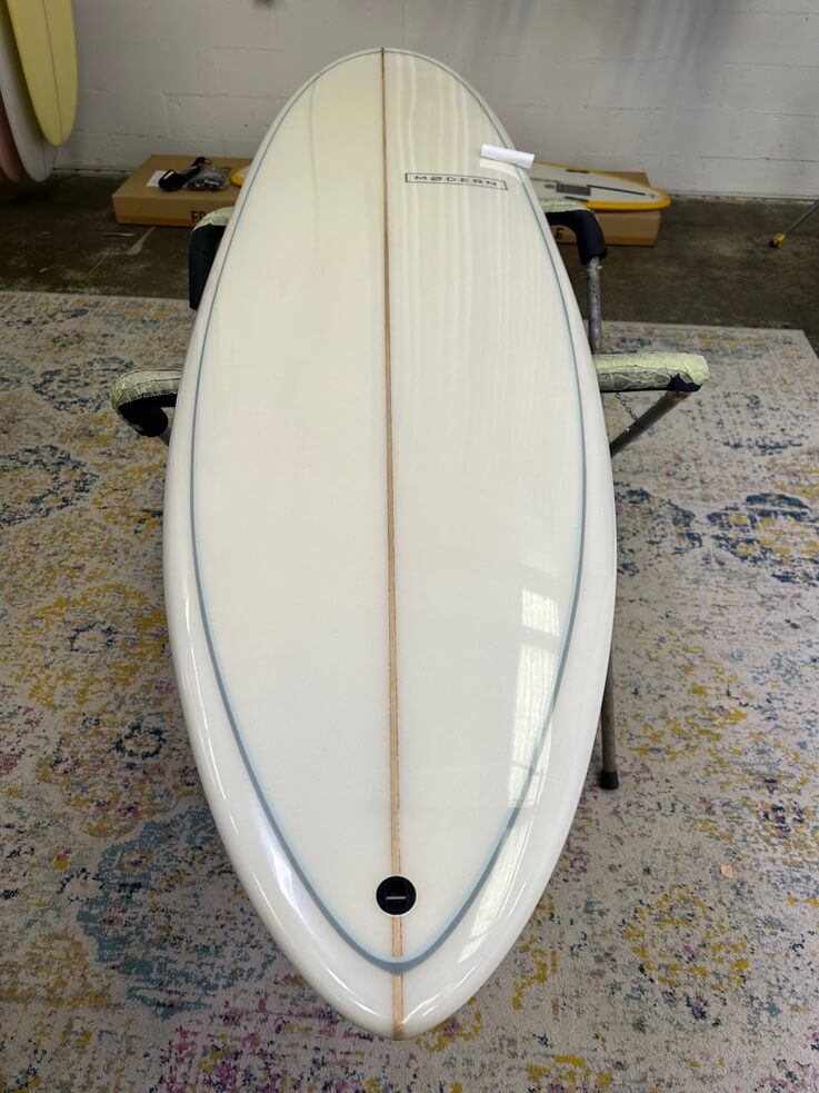 7'6" Modern Lovechild pinlines 58 litres