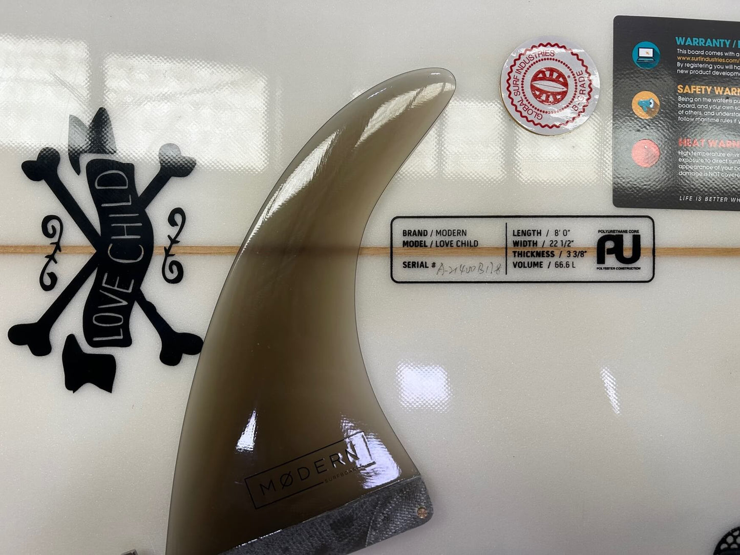 8'0" Modern Lovechild  66 Litres#2