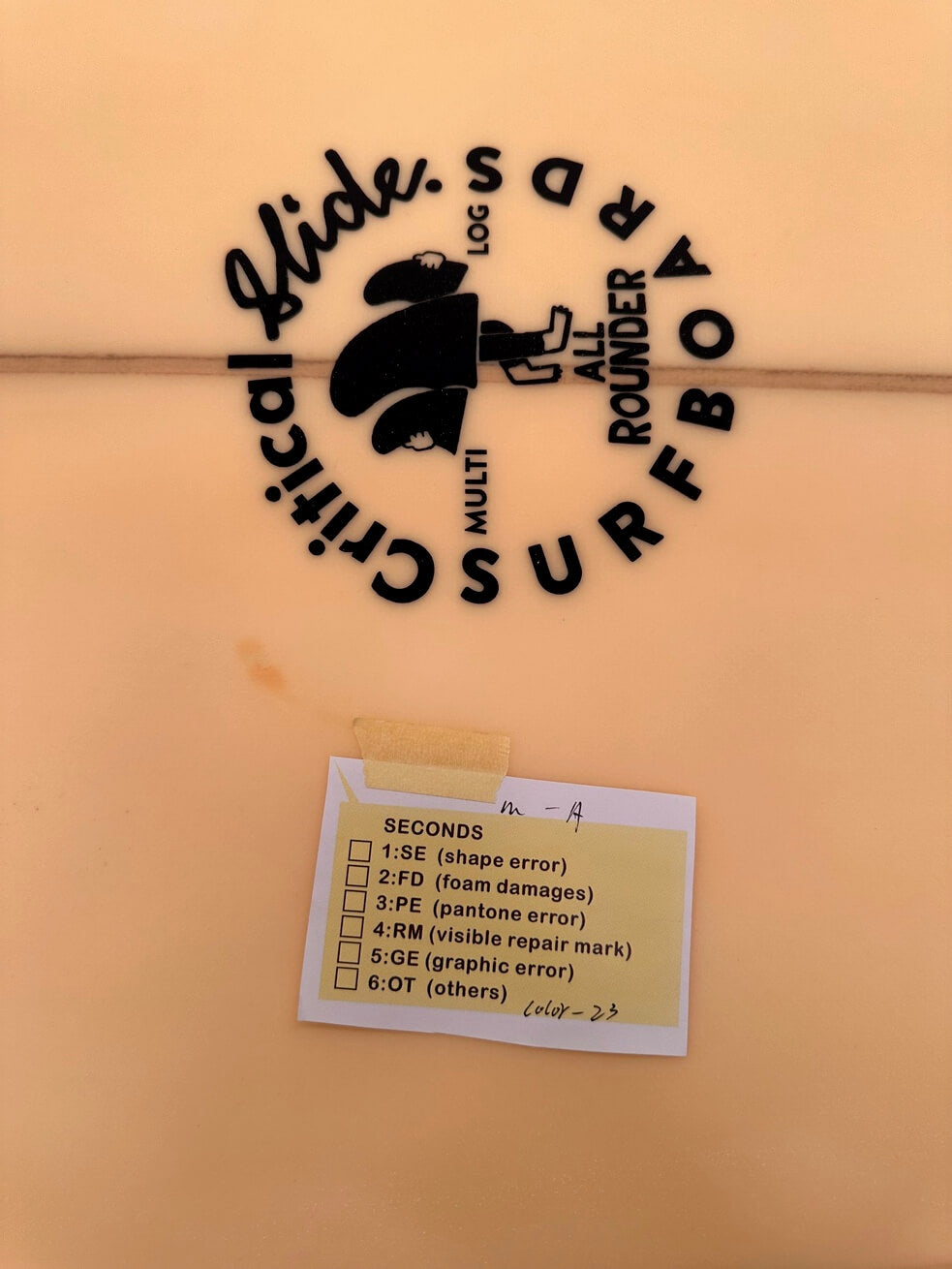 9'6" TCSS ALLROUNDER - PU Straw 75 litres #2