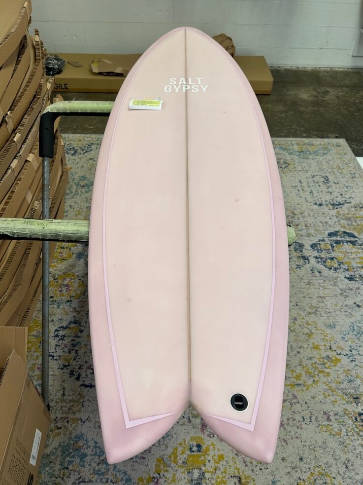 5'8 Shorebird Twin Pink 31Litres