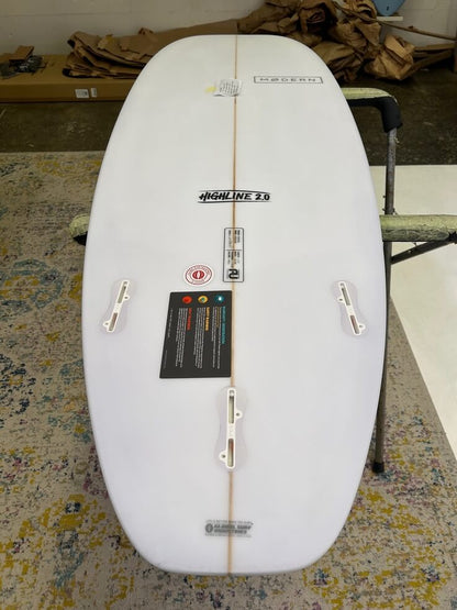 6'3" Modern Highline 2.0 CLEAR 46 litres