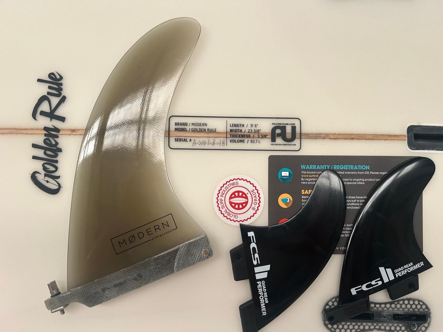 9'6"Golden Rule PINLINE  82 LITRES