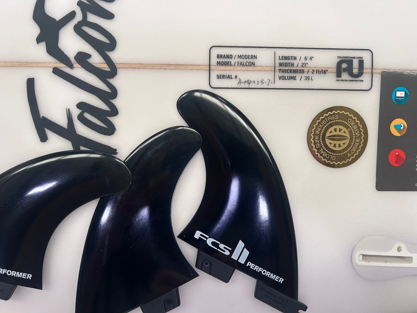 6'4" Falcon 39 Litres#3