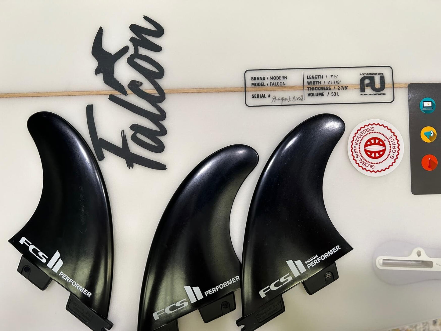 7'6 Modern Falcon Blue