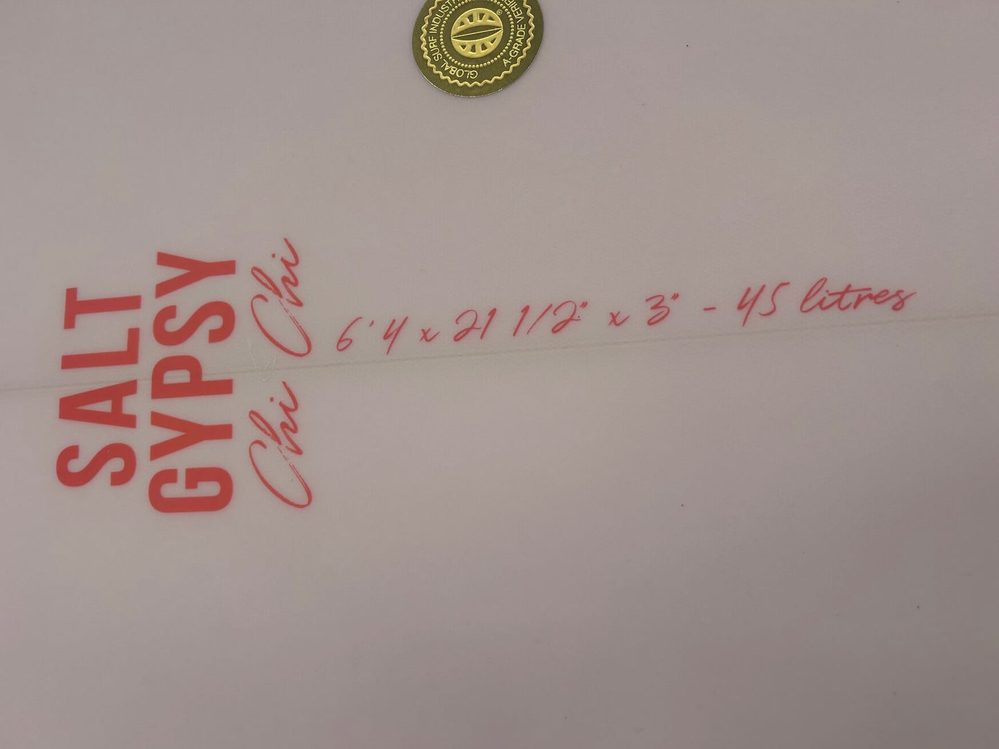 6'4 Chi Chi Pink 45 litres