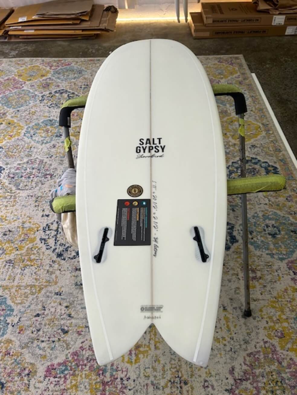 5'11 Shorebird Twin White