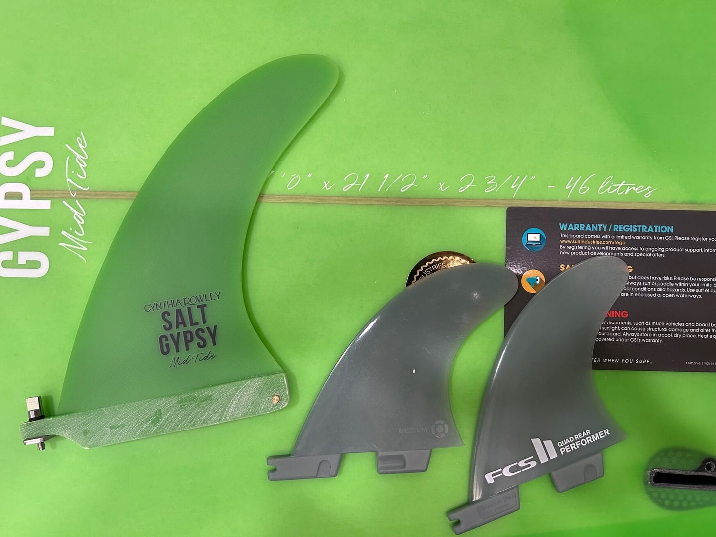 7'0' Salt Gypsy Mid Tide Green 46 Litres