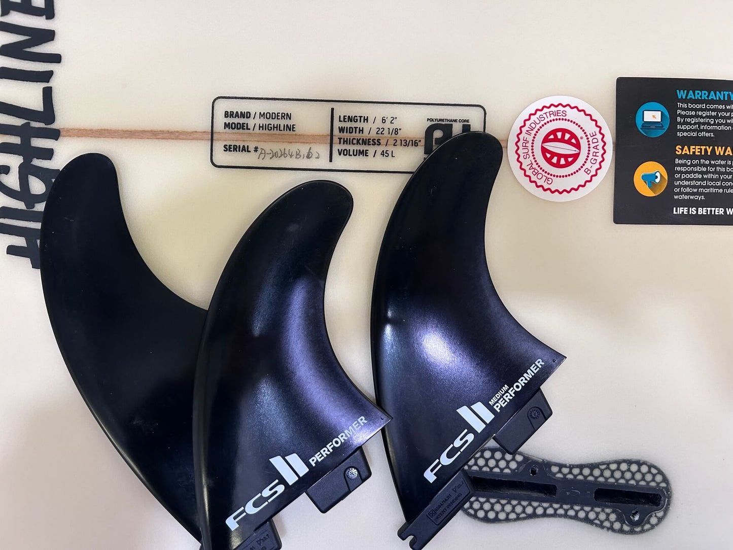 6'2 Modern Highline Clear  45 litres #3