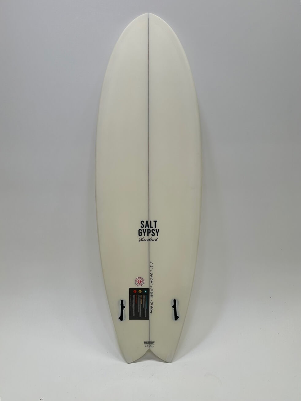 5'8" Shorebird Twin Salt Gypsy white