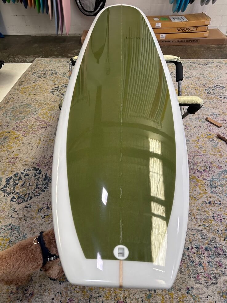 9'6 Modern Retro Pine Green 86 Litres