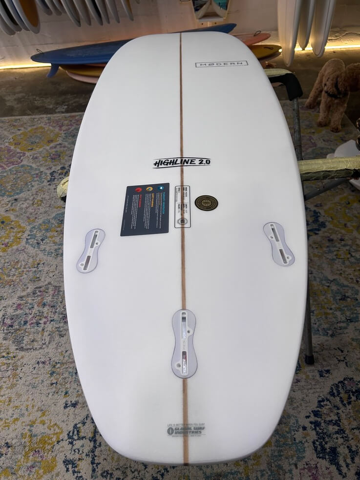 6'6" Highline 2.0 Sea Note Blue 51 litres