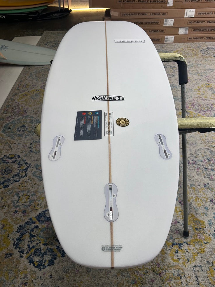 6'6" Highline 2.0 Pine Green 51 litres