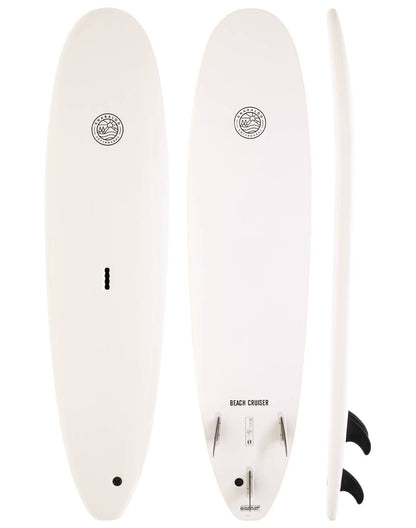 Gnaraloo soft surfboards - beach cruiser white surfboard