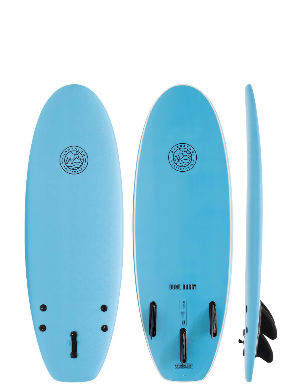 Gnaraloo soft surfboards - Dune Buggy blue surfboard
