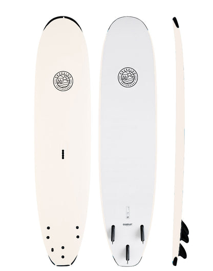 Gnaraloo soft surfboard in white