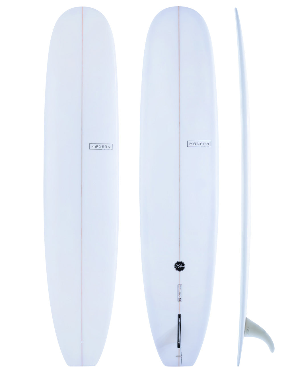 Modern Surfboards Retro longboard - clear