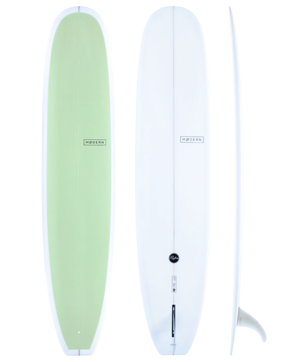 Modern Surfboards - Retro seaglass green longboard