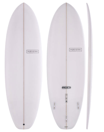Modern Surfboards Highline 2.0 shortboard - clear