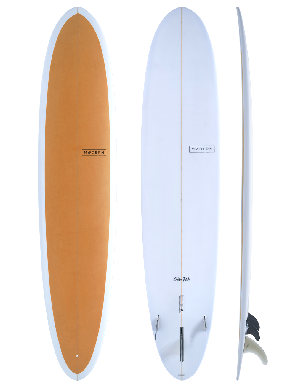 Modern Surfboards Golden Rule longboard - golden orange.
