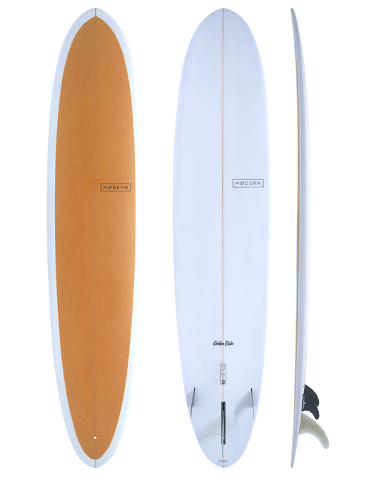 Modern Surfboards Golden Rule longboard - golden orange.