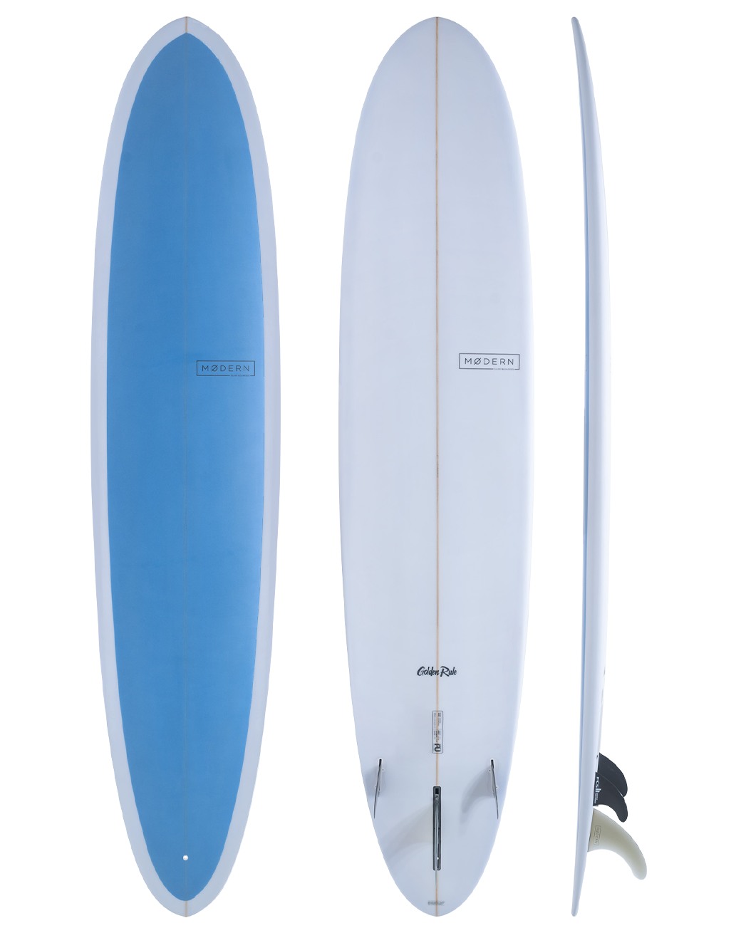 Modern Surfboards Golden Rule longboard - sea note blue.