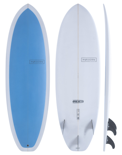 Modern Surfboards Highline 2.0 shortboard - sea note blue