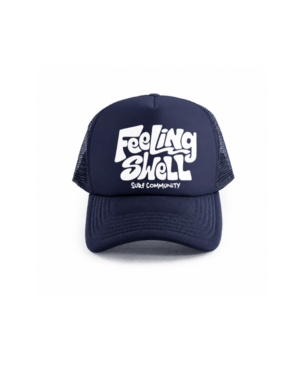 Feeling Swell Trucker Hat navy blue