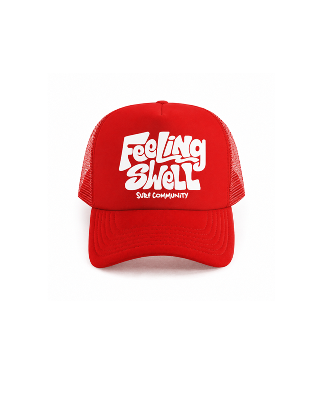 Feeling Swell Trucker Hat red