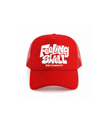 Feeling Swell Trucker Hat red