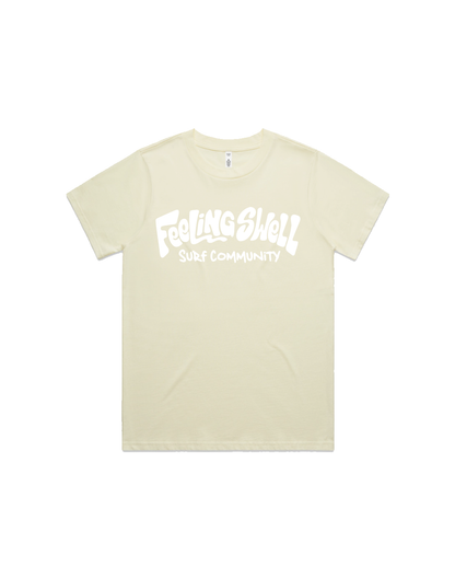 Feeling Swell Women's Classic TShirt in Butter Yellow.