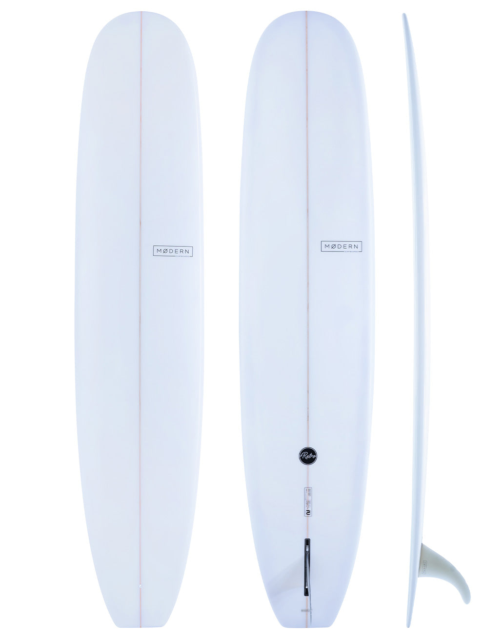 Modern Surfboards Retro Longboard - clear