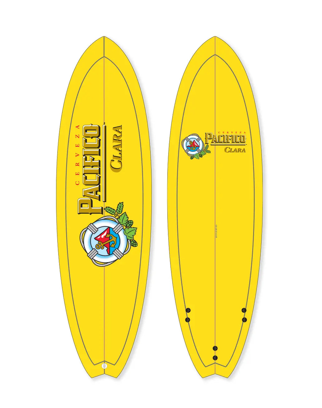 pacifico promotional surfboard