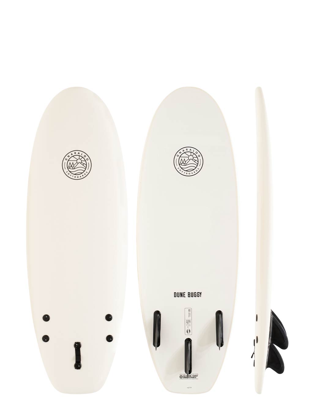 Gnaraloo soft surfboards - Dune Buggy white surfboard