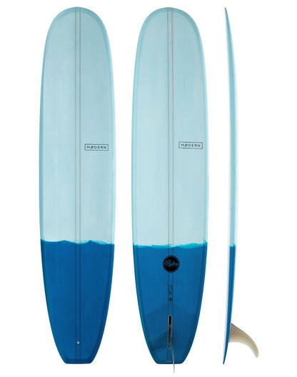 Modern Surfboards - Retro two tone blue longboard