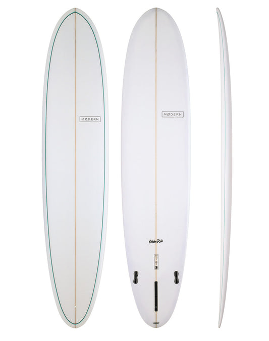 Modern Surfboards - The Golden Rule white longboard