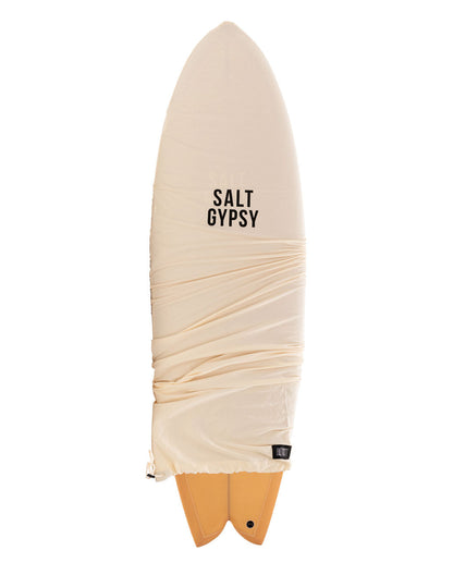 Salt Gypsy Surfboards - Shorebird mustard yellow surfboard